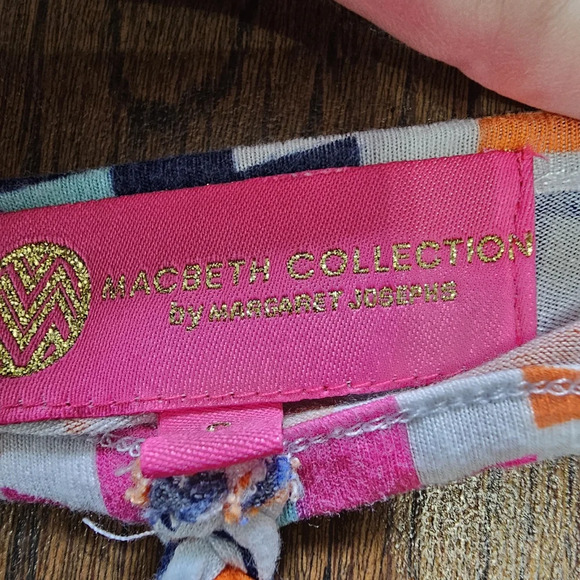 Macbeth Collection by Margaret Josephs Printed Halter Tank Top Size Women Small - Picture 10 of 10